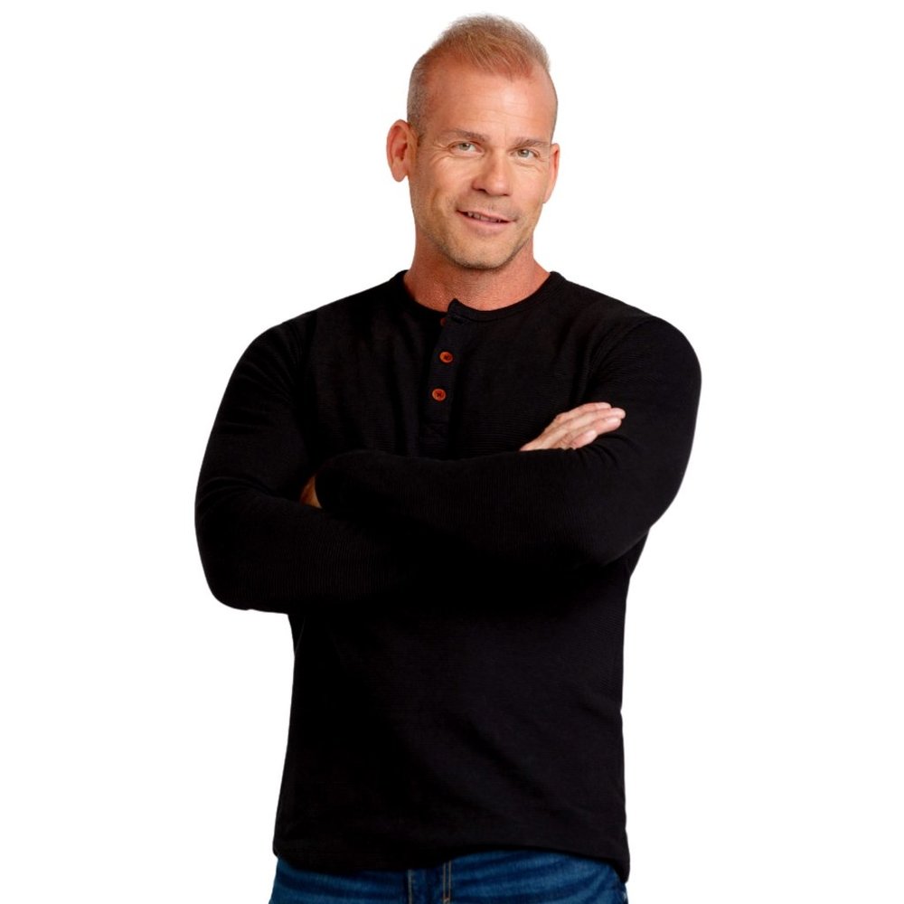 Warehouse Men's Henley Rib Knit Tee